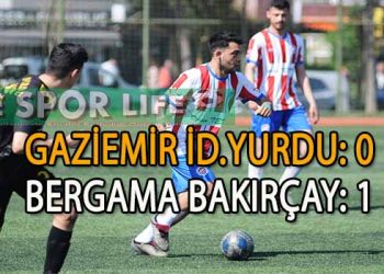 BERGAMA BAKIRÇAY, ZORLU GAZİEMİR DEPLASMANINDAN 3 PUANI TEK GOLLE ALDI