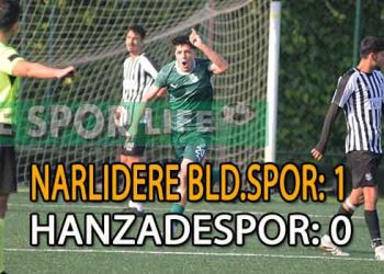 NARLIDERE BELEDİYESPOR, HANZADESPOR’U TEK GOLLE YENMESİNİ BİLDİ
