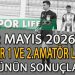 2 MAYIS 2026, İZMİR 1 VE 2.AMATÖR LİGDE GÜNÜN SONUÇLARI
