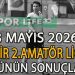3 MAYIS 2026, İZMİR MUSTAFA KASAP 2.AMATÖR LİGDE GÜNÜN SONUÇLARI