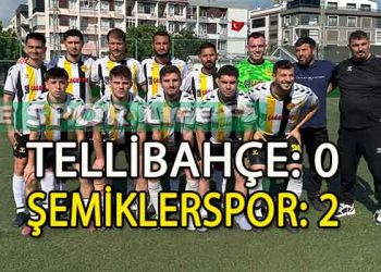 ŞEMİKLERSPOR, GÜÇLÜ RAKİBİ TELLİBAHÇE’Yİ YENMEYİ BAŞARDI
