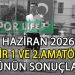 6 HAZİRAN 2026, İZMİR 1 VE 2.AMATÖR’DE GÜNÜN SONUÇLARI