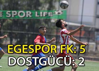 EGESPOR FK,LİGİN SON MAÇINI 3 PUANLA TAMAMLADI