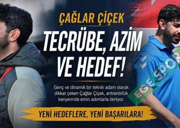 ÇAĞLAR ÇİÇEK, TEKNİK DİREKTÖRLÜK KARİYERİNE DEVAM EDİYOR.