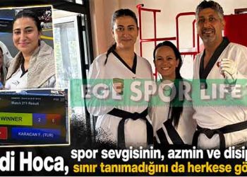 FERDİ KARACAN HOCADAN TAEKWONDO ŞAMPİYONASINDA ÖRNEK MÜCADELE