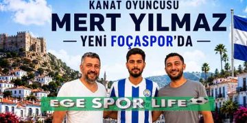 YENİ FOÇASPOR’DA MERT YILMAZ SÖZLEŞMEYİ İMZALADI