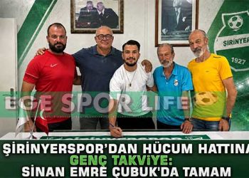 SİNAN EMRE ÇUBUK, YENİDEN YUVAYA DÖNDÜ VE ŞİRİNYERSPOR’A İMZA ATTI