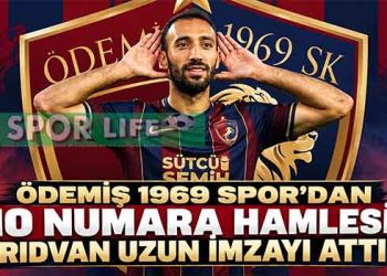 ÖDEMİŞ 1969 SPOR’DAN 10 NUMARA HAMLESİ: RIDVAN UZUN İMZAYI ATTI