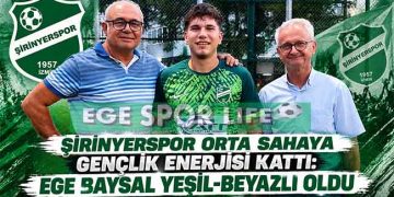 ŞİRİNYERSPOR ORTA SAHAYA GENÇLİK ENERJİSİ KATTI: EGE BAYSAL YEŞİL-BEYAZLI OLDU