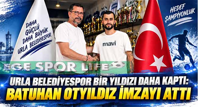 URLA BELEDİYESPOR BİR YILDIZI DAHA KAPTI: BATUHAN OTYILDIZ İMZAYI ATTI