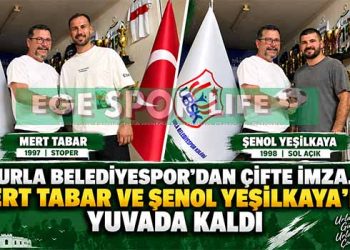URLA BELEDİYESPOR’DAN ÇİFTE TRANSFER: MERT TABAR VE ŞENOL YEŞİLKAYA YUVADA KALDI