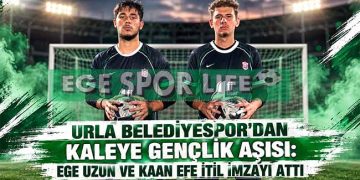 URLA BELEDİYESPOR’DAN KALEYE GENÇLİK AŞISI: EGE UZUN VE KAAN EFE İTİL İMZAYI ATTI