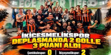 İKİÇEŞMELİKSPOR DEPLASMANDA 2 GOLLE 3 PUANI ALDI