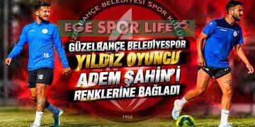 GÜZELBAHÇE BELEDİYESPOR YILDIZ OYUNCU ADEM ŞAHİN’İ RENKLERİNE BAĞLADI