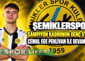 ŞEMİKLERSPOR ŞAMPİYON KADRONUN GENÇ STOPERİ CEMAL EGE PEHLİVAN İLE DEVAM EDİYOR