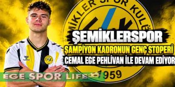 ŞEMİKLERSPOR ŞAMPİYON KADRONUN GENÇ STOPERİ CEMAL EGE PEHLİVAN İLE DEVAM EDİYOR