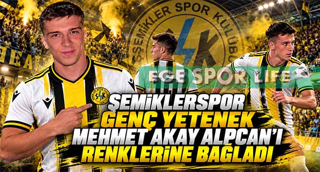 ŞEMİKLERSPOR GENÇ YETENEK MEHMET AKAY ALPCAN’I RENKLERİNE BAĞLADI