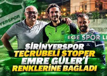 ŞİRİNYERSPOR TECRÜBELİ STOPER EMRE GÜLER’İ RENKLERİNE BAĞLADI