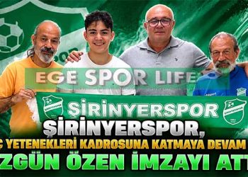 ŞİRİNYERSPOR, GENÇ YETENEKLERİ KADROSUNA KATMAYA DEVAM ETTİ: ÖZGÜN ÖZEN İMZAYI ATTI