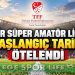 İZMİR SÜPER AMATÖR LİG’DE BAŞLANGIÇ TARİHİ ÖTELENDİ